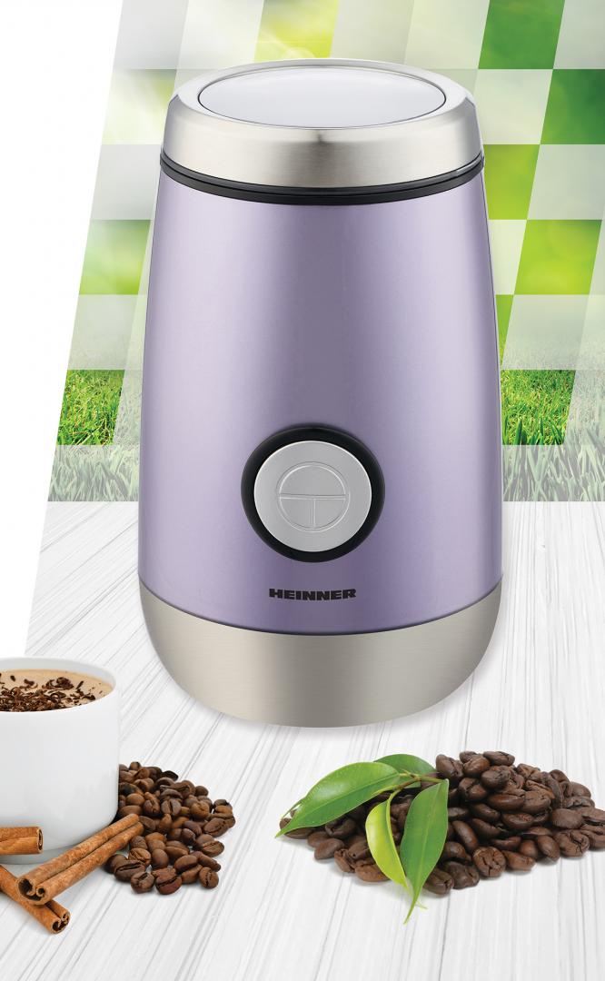 Rasnita de cafea Heinner HCG-150SS, 150 W, 50 g, Inox