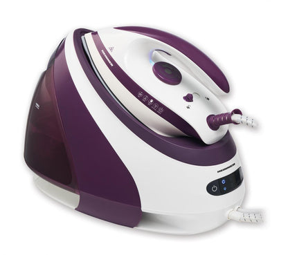 Statie de calcat cu boiler Heinner HIS-D3007IX, 3000 W (1600W boiler + 1400W fier), 7 bar, 1.8 L, Abur ajustabil: 140+/-15g/min talpa ceramica, oprire automata, Violet