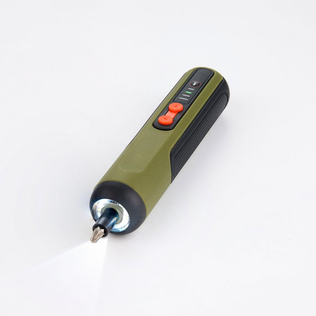 Surubelnita pe acumulator Heinner SSA112, 4 V, 250 RPM, 3 Nm, cablu USB, 25 biti 25 mm, 2 x prelungitor biti