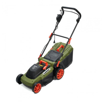 Masina de tuns gazon/iarba electrica Heinner AMGE021, putere 1600 W, 3500 rpm, latime taiere 36 cm, inaltime taiere 25 - 75 mm, sac colector 45 l