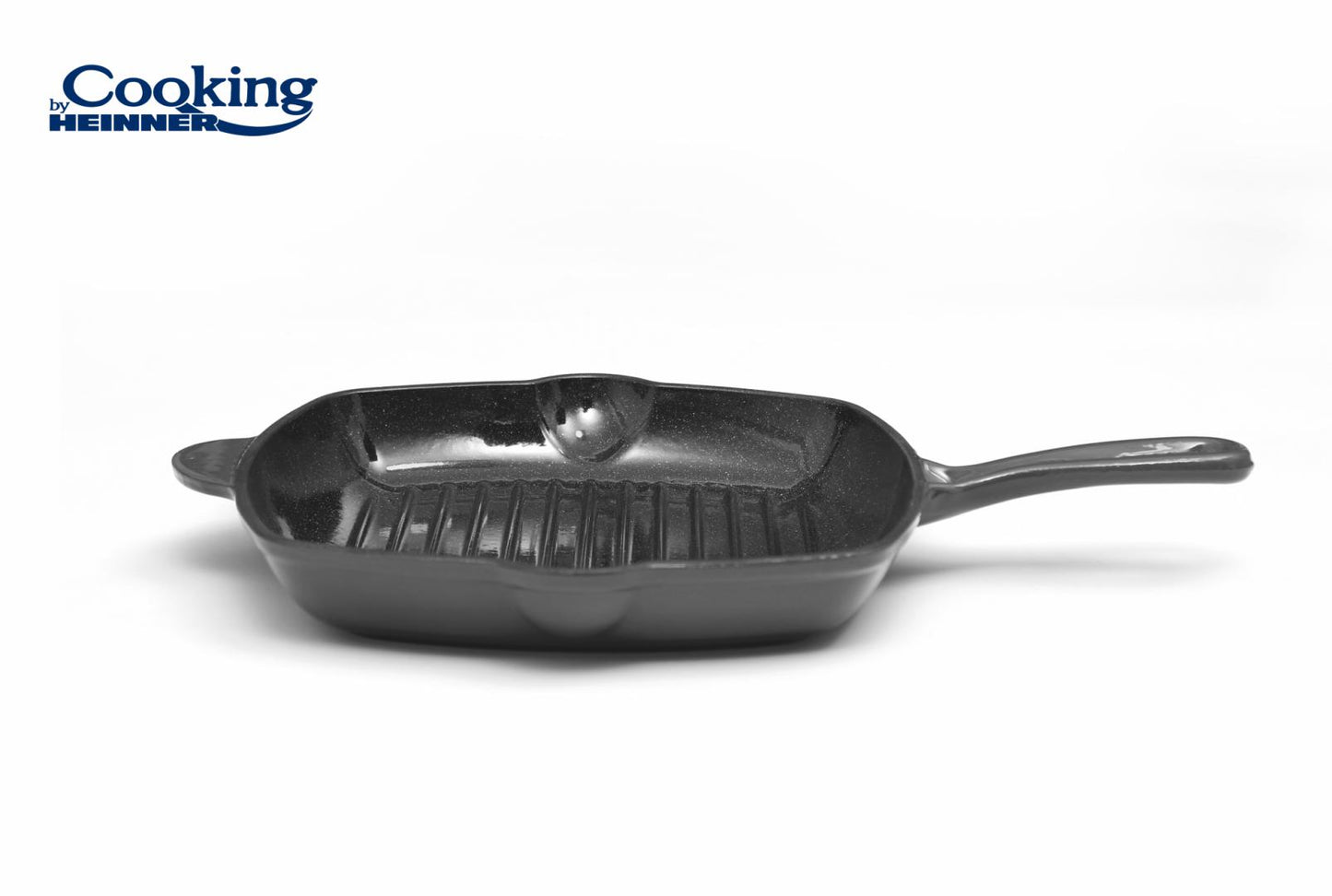 Tigaie grill Cooking by Heinner Marble Grey, fonta emailata, 26.5X4.5 cm