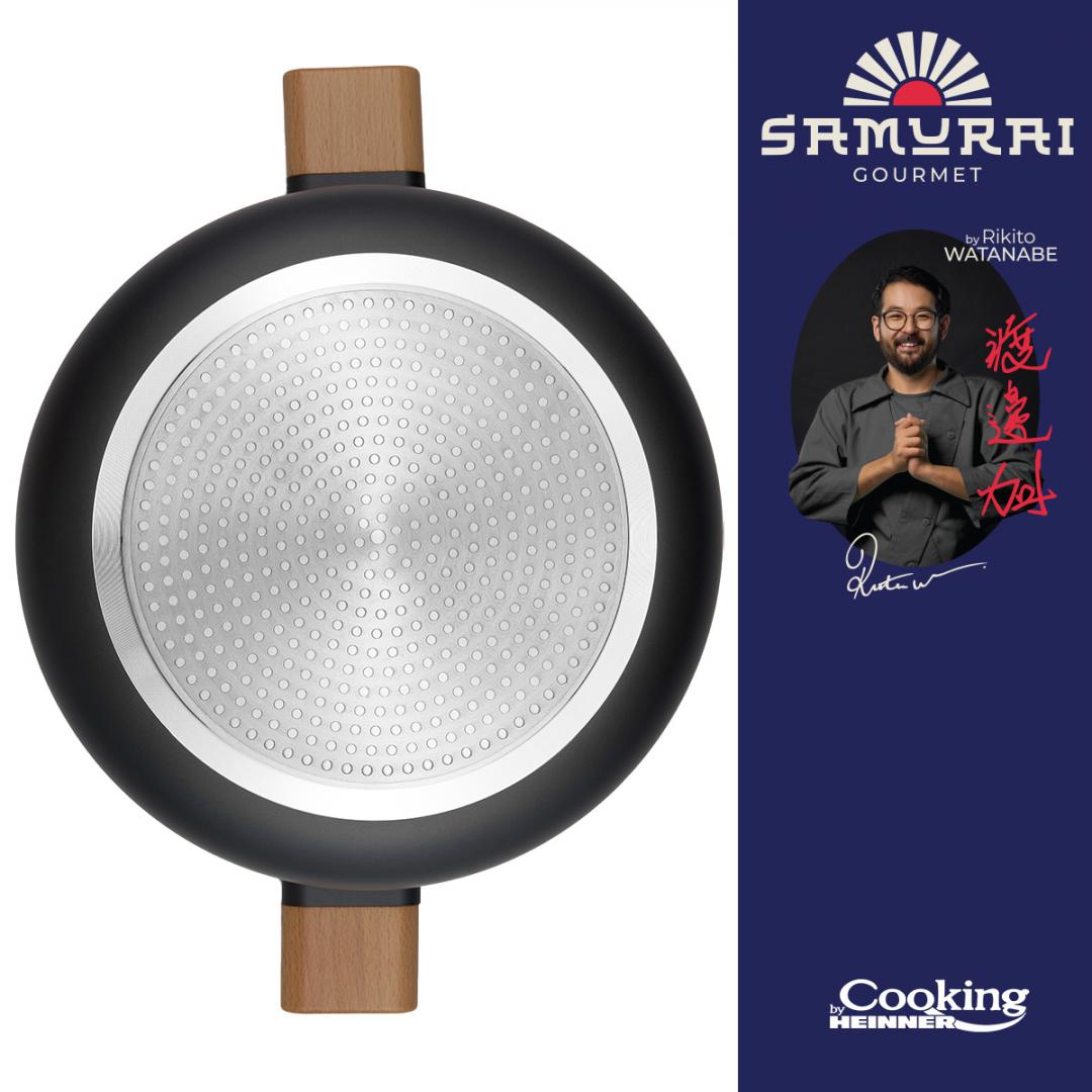 Oala 7.8L cu capac Cooking by Heinner - Samurai Gourmet by Rikito Watanabe, invelis ceramic, inductie