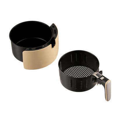 Friteuza cu aer cald FRAM Airfryer FAF-1500CR, gatire fara ulei, 1500W, capacitate cos 3.2L, vas detasabil anti-adeziv, termostat reglabil 80-200˚C, timer 30 min, crem