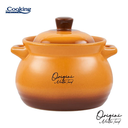 Oala 2L ceramica cu capac Cooking by Heinner - Origini Chef Nicolai Tand, 12 x 11 cm