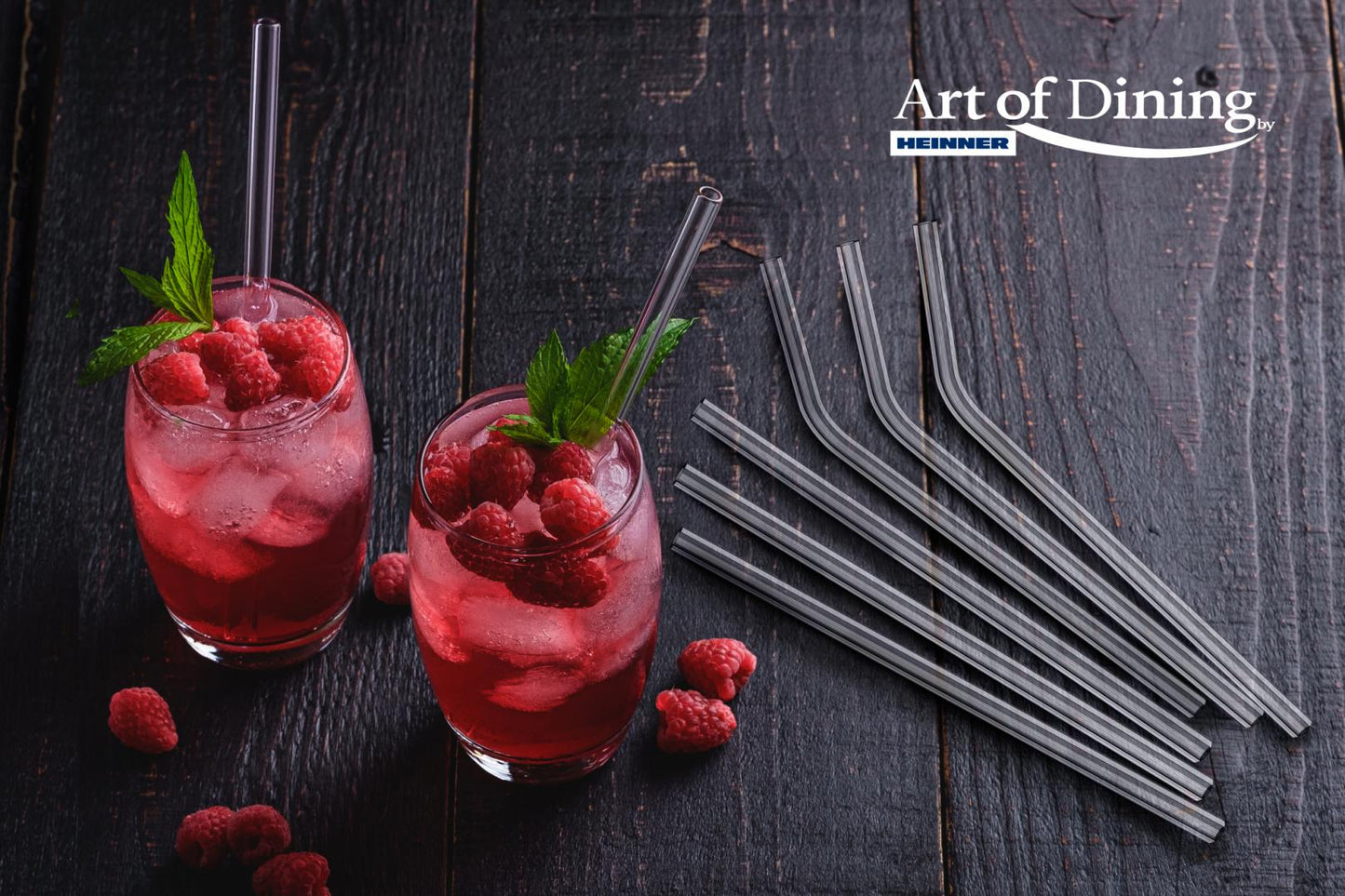 Set 6 Paie Din Sticla+Perie Pentru Curatare, Art Of Dining By Heinner