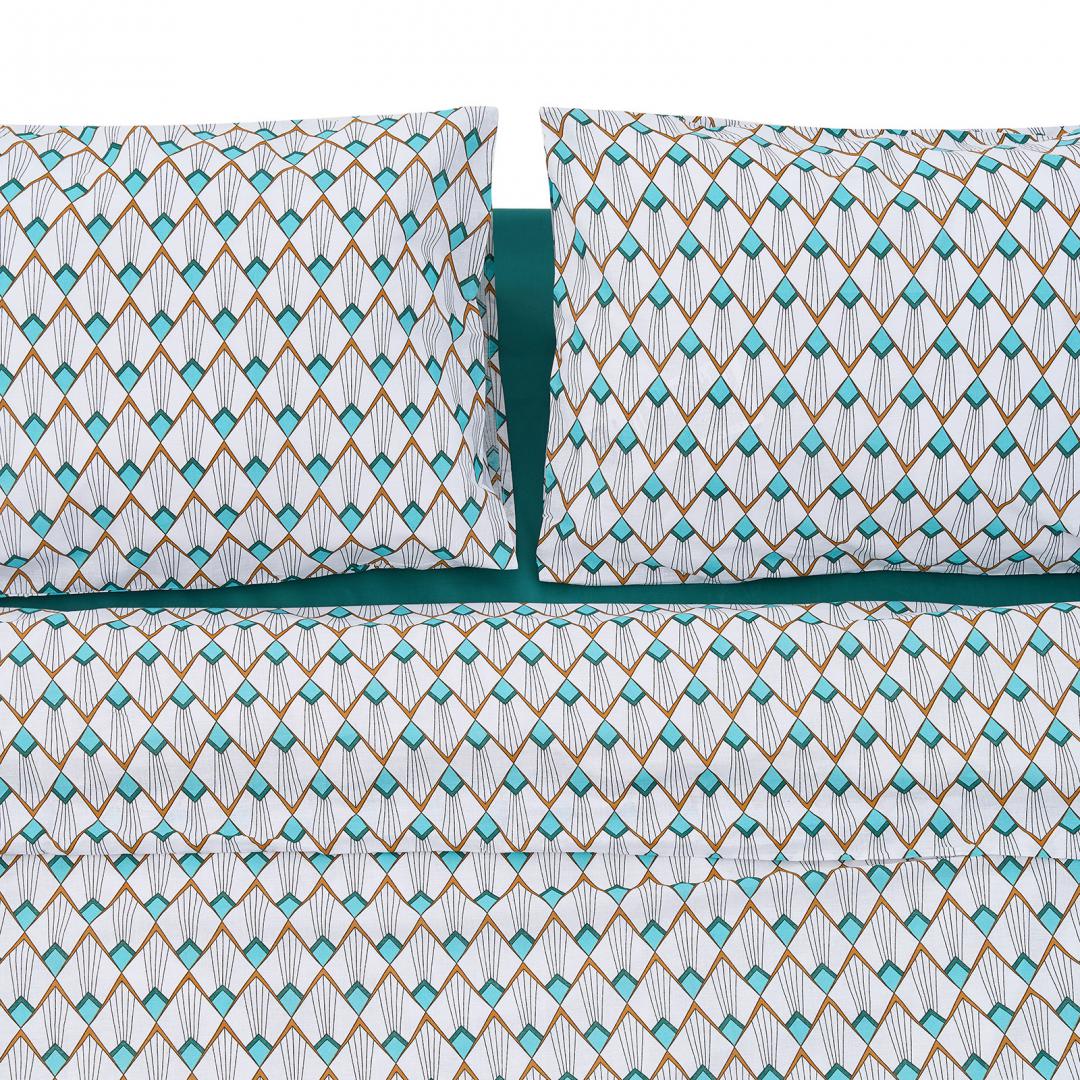 Set lenjerie de pat, Heinner, 4 buc, Multicolor