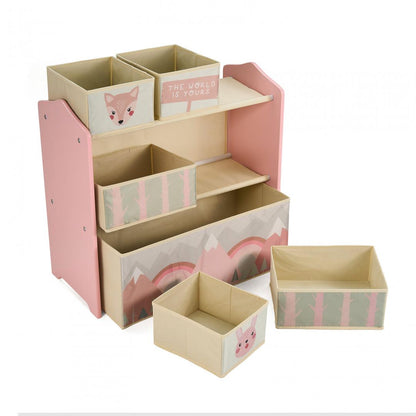 Dulap Depozitare Jucarii Pink Forest Ugmdu06-Pkf