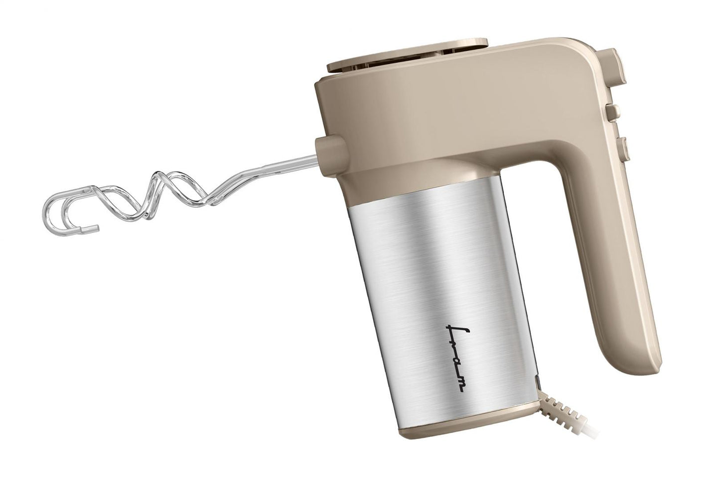 Mixer de mana FRAM FHM-400CR, 400W, 6 viteze + Turbo, Crem