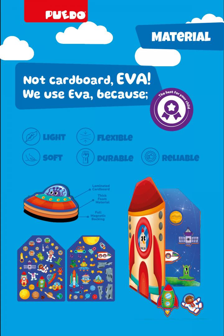 SET MAGNETIC DIN SPUMA EVA, SPATIUL COSMIC, PUEDO