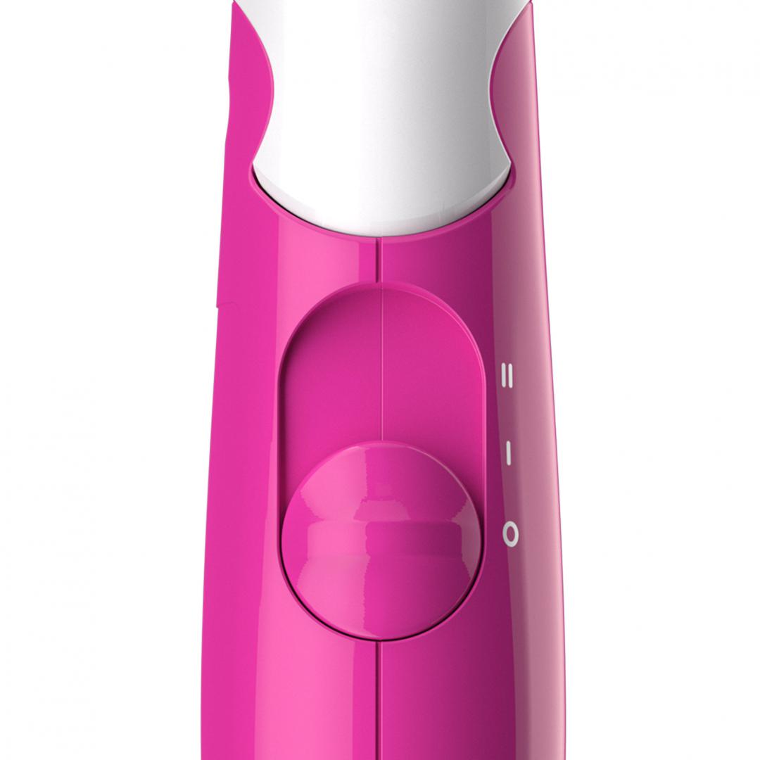 Philips SalonDry Compact BHD003/00 Uscator de par, 1400 W, pliabil, alb/roz