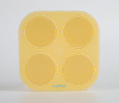 Recipient colapsibil din silicon stocare hrana 4 compartimente, 240 ml, U-Grow