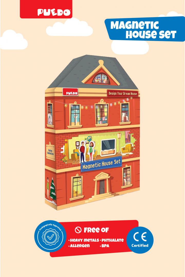 Joc Magnetic Din Spuma Eva, Construieste-Ti Casa, Puedo