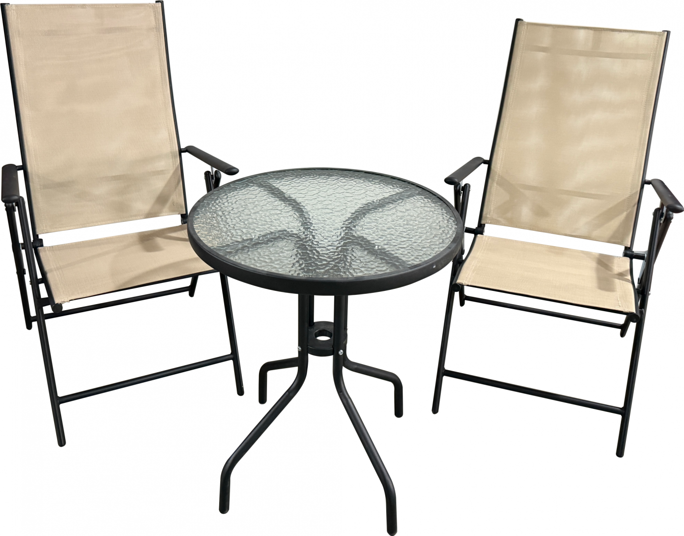 Set mobilier gradină, Heinner, 2 scaune, masă, 140x80 cm, multicolor