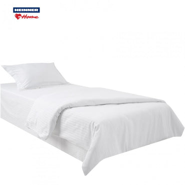 Lenjerie hoteliera single, damasc cu dunga 3 cm, 3 piese, 160 x 220 cm, DeLuxe