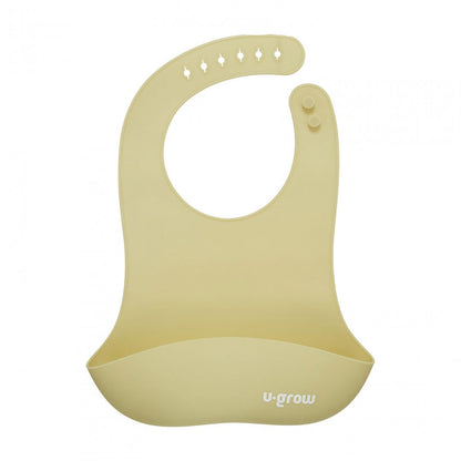 Set diversificare 5 piese silicon : baveta, bol, farfurie, lingurita si furculita, olive, U-Grow