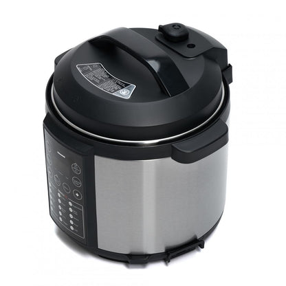 Multicooker cu gatire sub presiune Heinner HPCK-6IX, 3.8 L, 15 programe, vas antiadeziv detasabil, presiune reglabila, timer, display led, inox