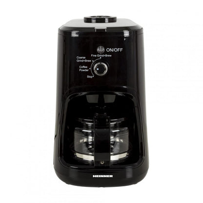 Cafetiera Heinner HCM-900RBK, 900 W, Rasnita incorporata, 0.6 L, Negru