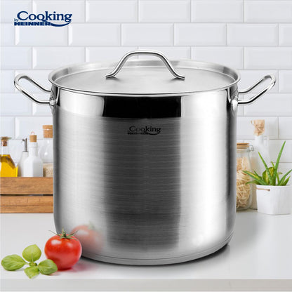Oala 16L cu capac Cooking by Heinner Maestro, inox, 30x23cm