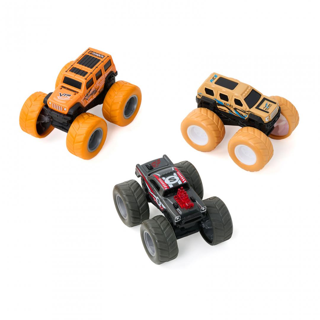 Set 3 Masini Off-Road-360 De Grade, Momki