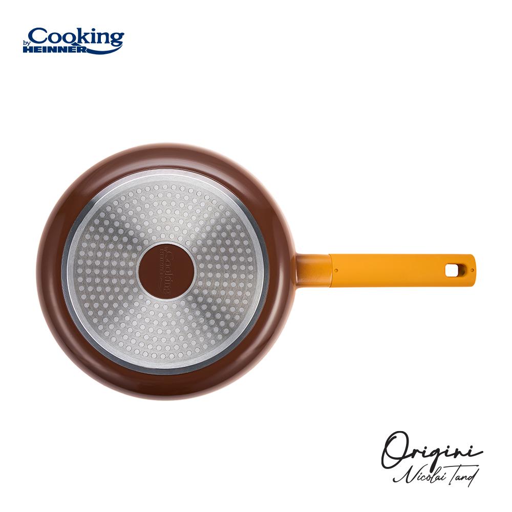 Tigaie cu capac Cooking by Heinner - Origini Chef Nicolai Tand, aluminiu turnat, invelis ceramic, 26 x 5 cm
