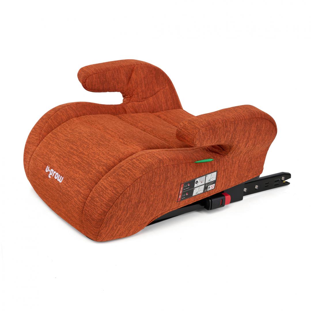 Inaltator auto U-Grow, 125-150  R129 cu isofix, caramiziu