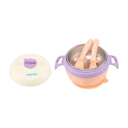 Bol Termic , Lingurita Si Furculita , Baza Antialunecare, U-Grow