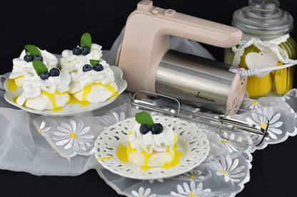 Mixer de mana FRAM FHM-400CR, 400W, 6 viteze + Turbo, Crem