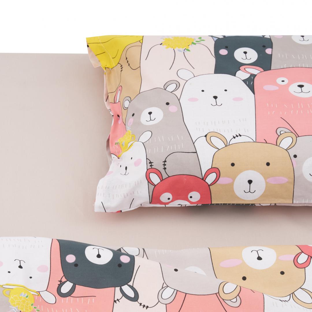 Set De Pat Single Bumbac Animals