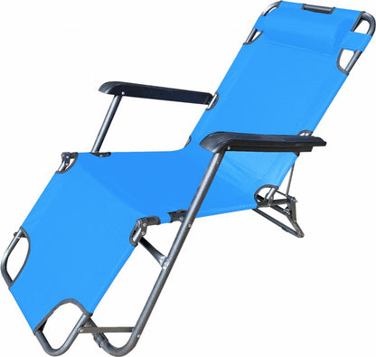 Sezlong pliabil cu tetiera Heinner, 153x60x79 cm