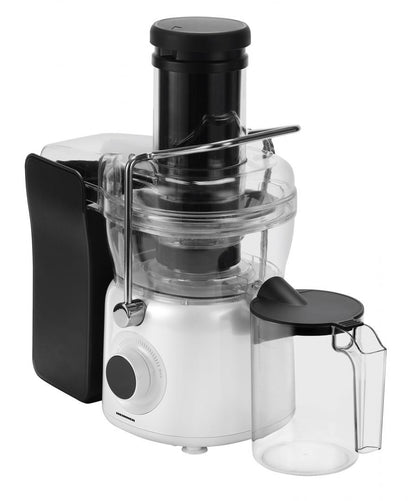 Storcator de fructe Heinner Pearlwhite HSF-K1000DCWP, 1000W, motor DC, viteza variabila, recipient pulpa 1L, filtru inox, tub larg alimentare 84mm, alb perlat