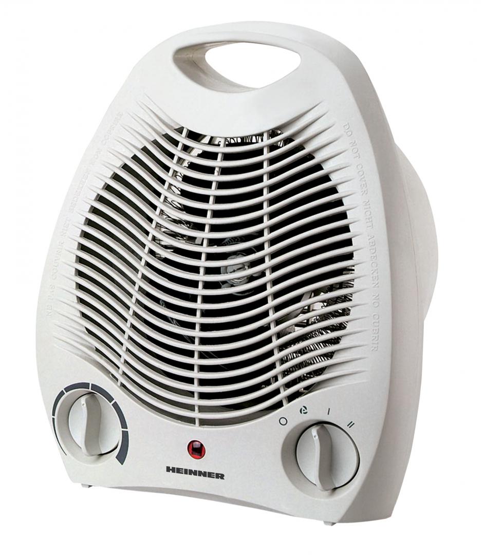 Aeroterma Heinner HFH-L2000WH, 2 trepte de putere: 1000/2000W, indicator luminos “ON”, termostat reglabil, protectie impotriva rasturnarii, protectie la supraincalzire