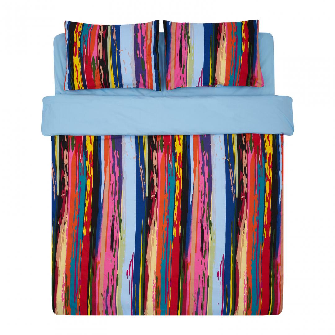 Lenjerie pentru 2 persoane  Heinner Home, 100% bumbac,132TC, king size, 4 piese