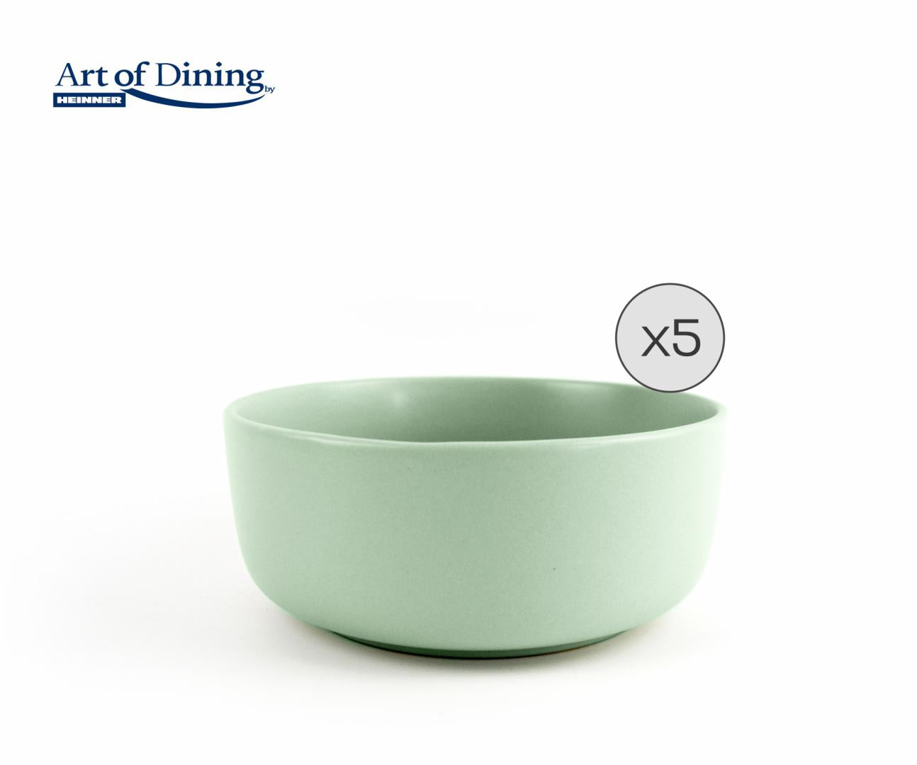 Set 5 Boluri Cereale Ceramica 16 Cm, Yvonne, Art Of Dining By Heinner