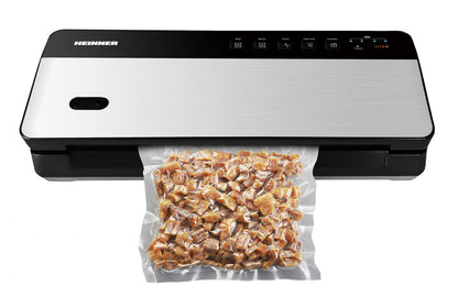 Aparat de vidat si sigilat reincarcabil Heinner HAV-CRD80SS , vidare uscata si umeda, functie sigilare, acumulator LI 11.1V, 2000 MAH, incarcare tip USB, Putere : 80W, negru