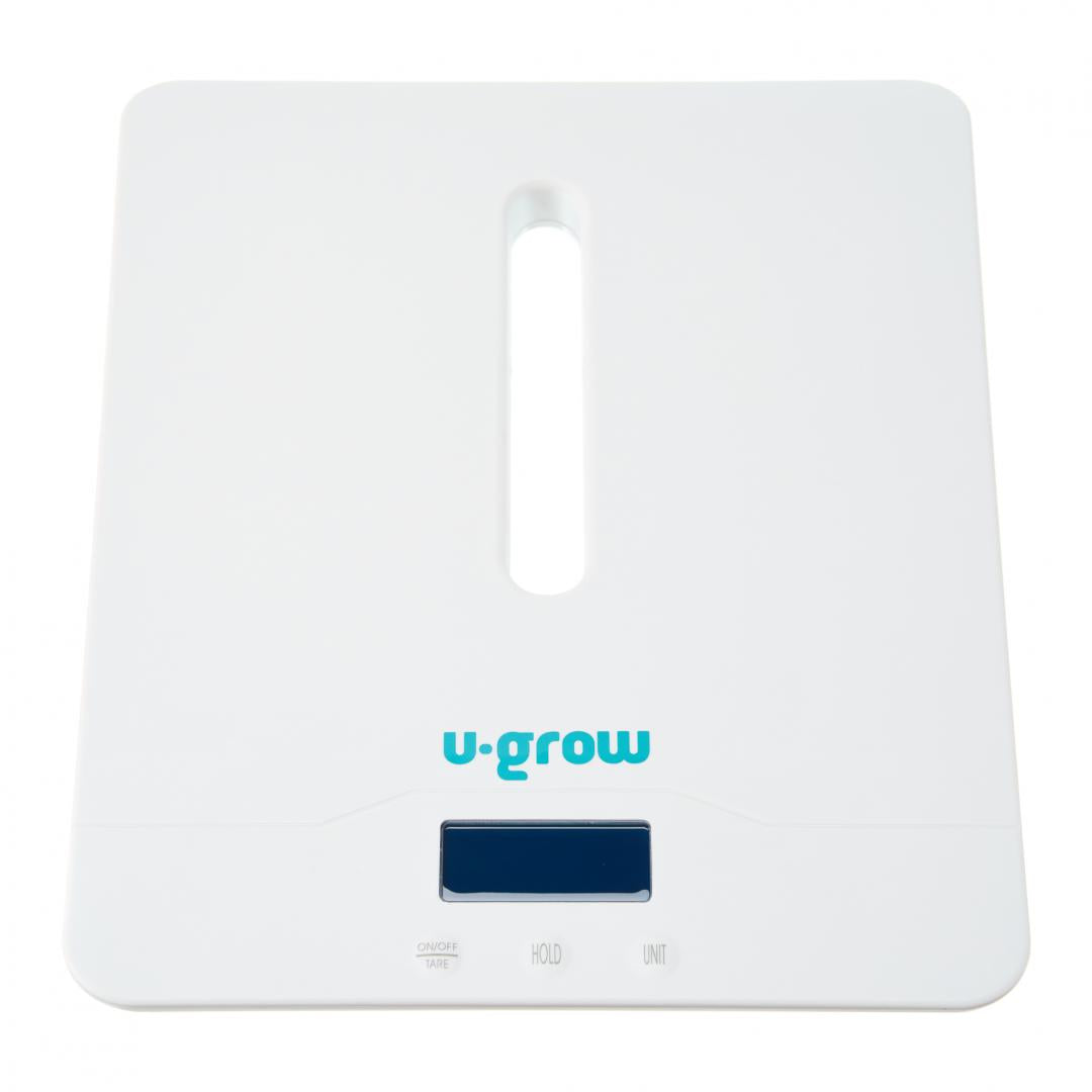 Cantar digital corporal 2in1 pentru bebe si mama, U-Grow, Display LED, blueetoth, Auto off, Functie Tara, 100kg, Alb