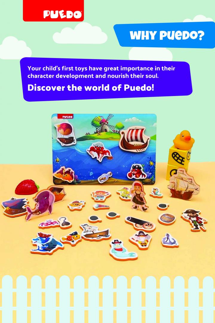 Joc Magnetic Din Spuma Eva, Pirati, Puedo