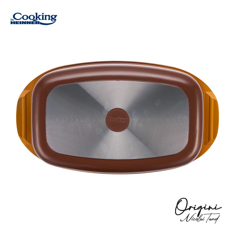 Tava cuptor Cooking by Heinner - Origini Chef Nicolai Tand, aluminiu turnat, invelis ceramic, 39 x 22.5 x 11 cm, 5.3 L