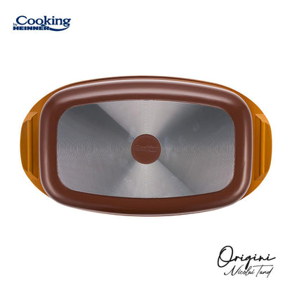 Tava cuptor Cooking by Heinner - Origini Chef Nicolai Tand, aluminiu turnat, invelis ceramic, 39 x 22.5 x 11 cm, 5.3 L