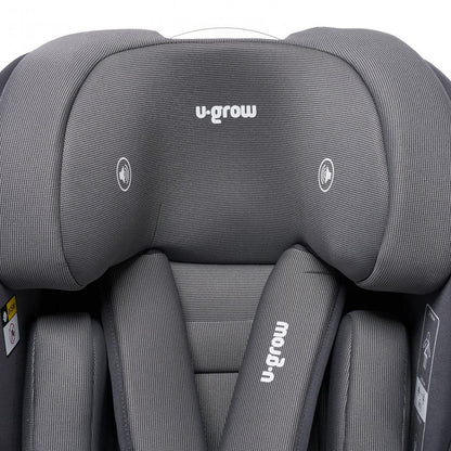 Scaun Auto I-Size U-Grow Goldfix Plus, Isofix, 76-150 Cm (9-36 Kg), Boxa Bluetooth,
