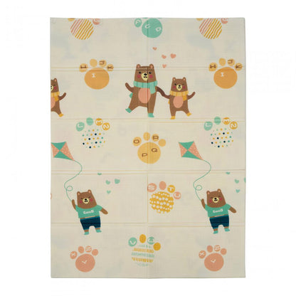 Covor De Joaca Pentru Copii U-Grow, Din Spuma, Pliabil, 2 Fete, Impermeabil, Izolant, Alfabet