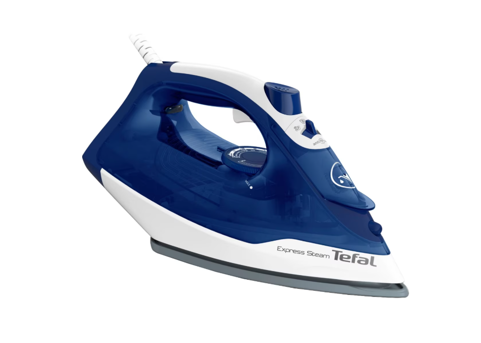 Fier De Calcat Tefal Express Steam Fv2838E0, Jet De Abur 180 G/Min, Abur Variabil 0-40 G/Min, 270 Ml, Functie Anticalcar,