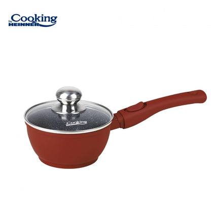 Cratita 1.3L cu capac Cooking by Heinner Calabria, aluminiu, 16x8cm