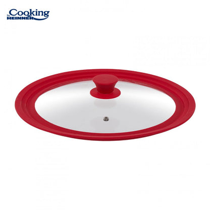 Capac Sticla Cu Margine Din Silicon Ajustabila Pe 3 Dimensiuni 28/30/32 Cm, Cooking By Heinner
