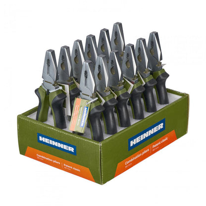 Patent clasic 180mm, Otel-Carbon, maner plastic, Verde