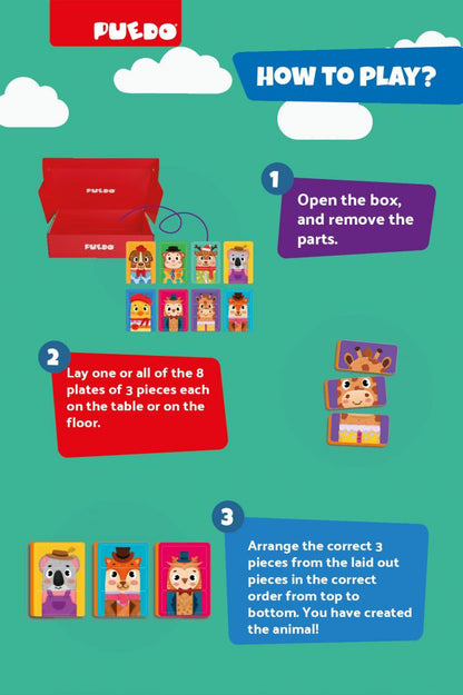 Puzzle Magnetic Din Spuma Eva Cu Fețe, Puedo