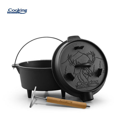 Ceaun 4L Fonta Pura + Capac Dia 25 Cm, Nature, Cooking By Heinner