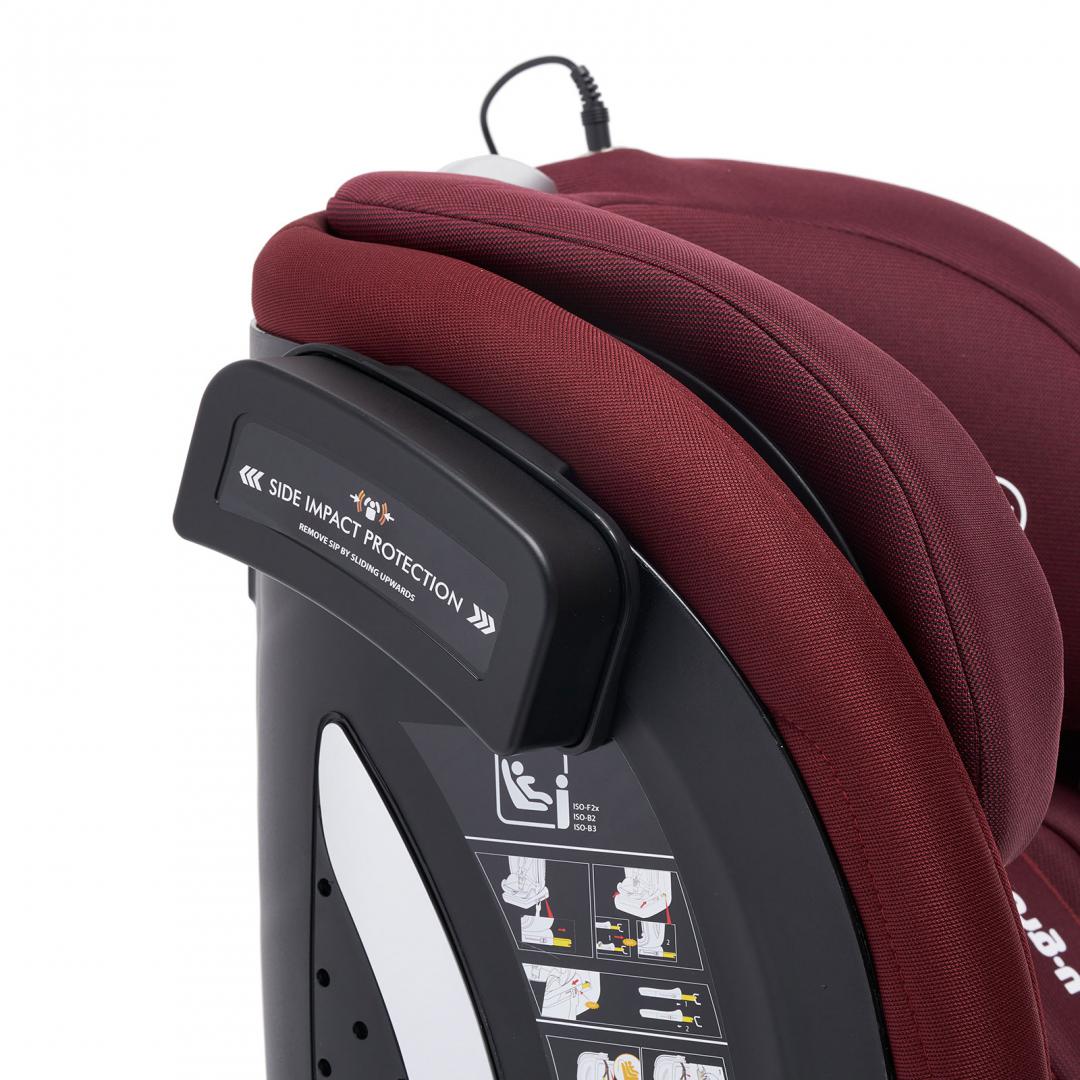 Scaun Auto I-Size U-Grow Goldfix Plus, Isofix, 76-150 Cm (9-36 Kg), Boxa Bluetooth,