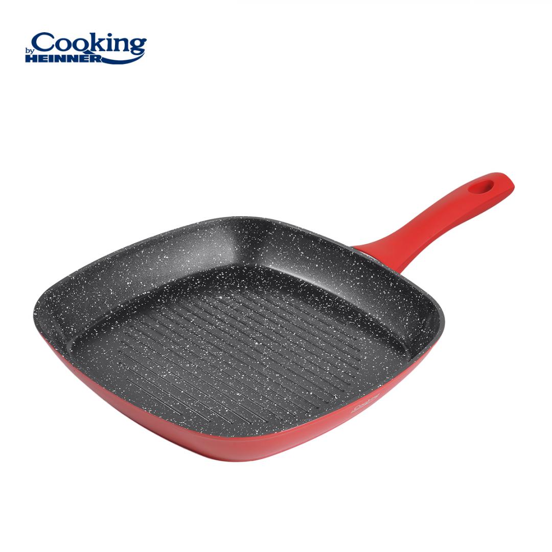 Tigaie grill Cooking by Heinner Red Stone, 28 x 4 cm