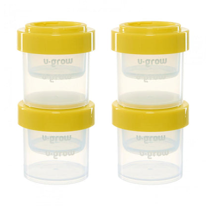 Set 8 Recipiente Cu Capac Pentru Stocare Hrana Copii , 4*80Ml + 4*220Ml, U-Grow