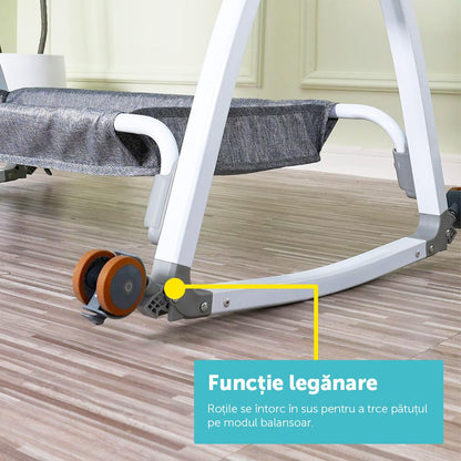 Patut 2 In 1 Co-Sleeper Cu Functie De Leagan, U-Grow